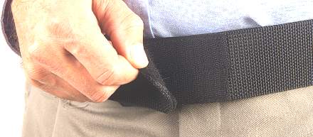 Raine Tactical Belt with Hook & Loop Fastener - BLACK - CLEARANCE!