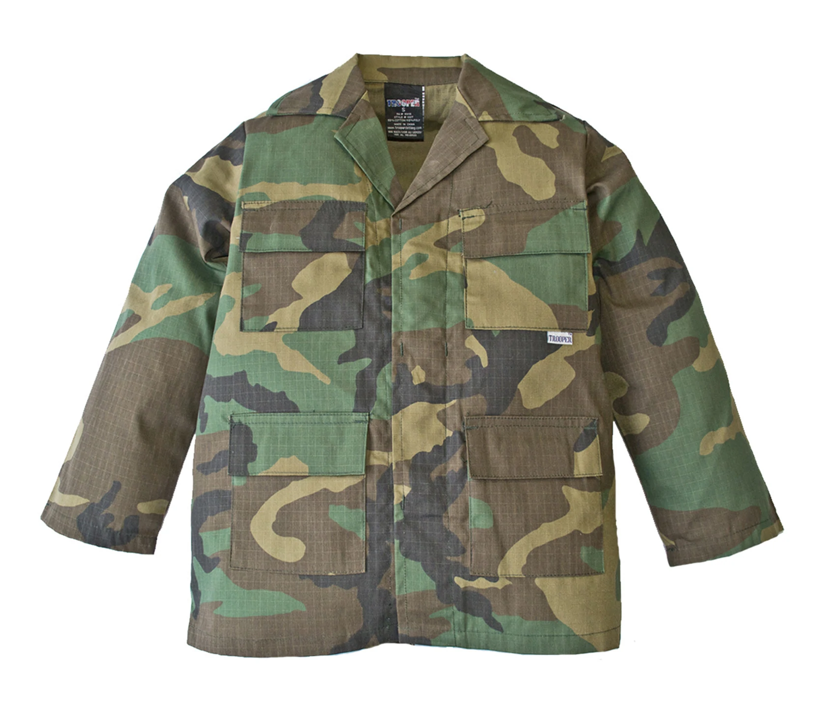 Trooper Clothing Kids Youth M81 BDU Top - WOODLAND CAMO