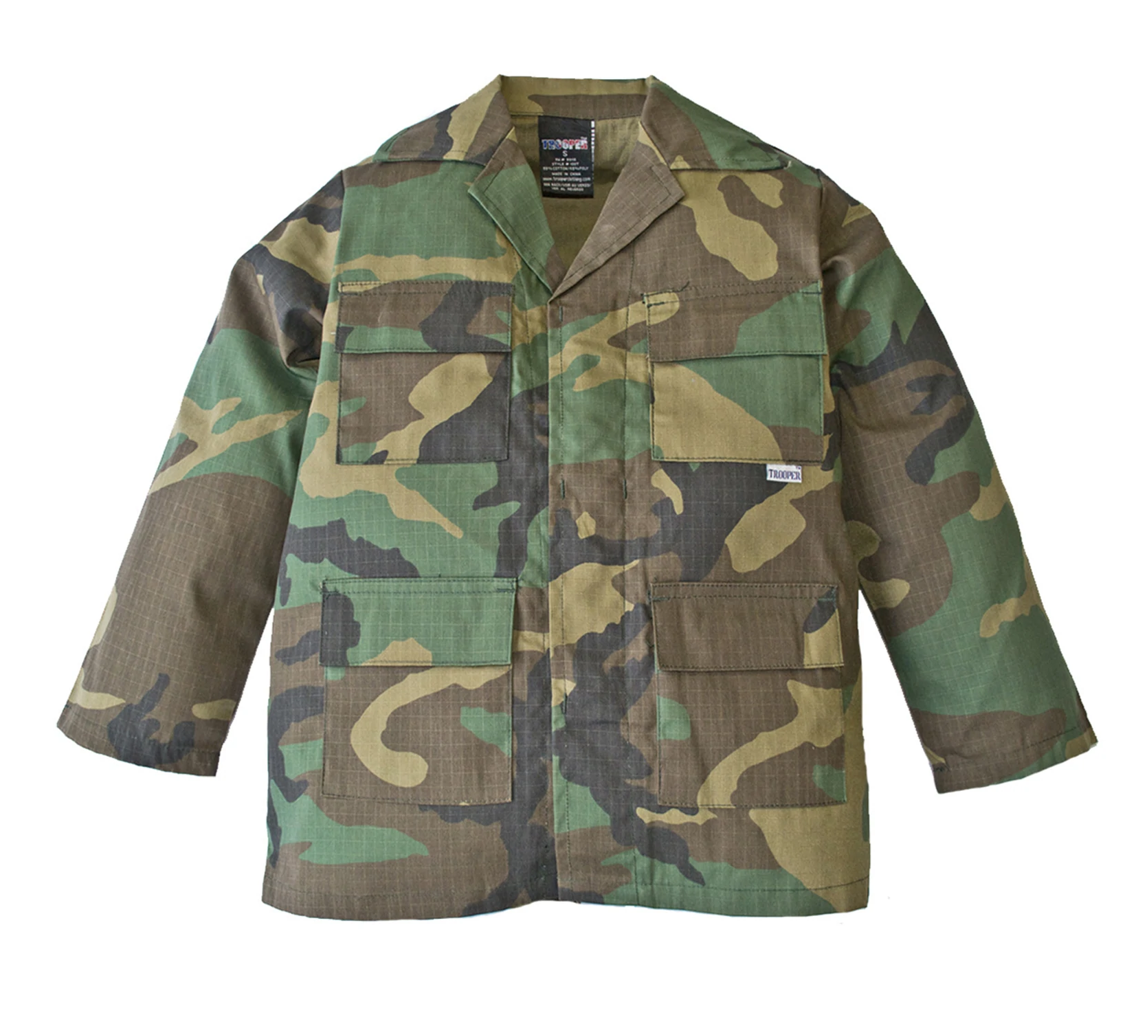 Kids Youth M81 BDU Top - WOODLAND CAMO