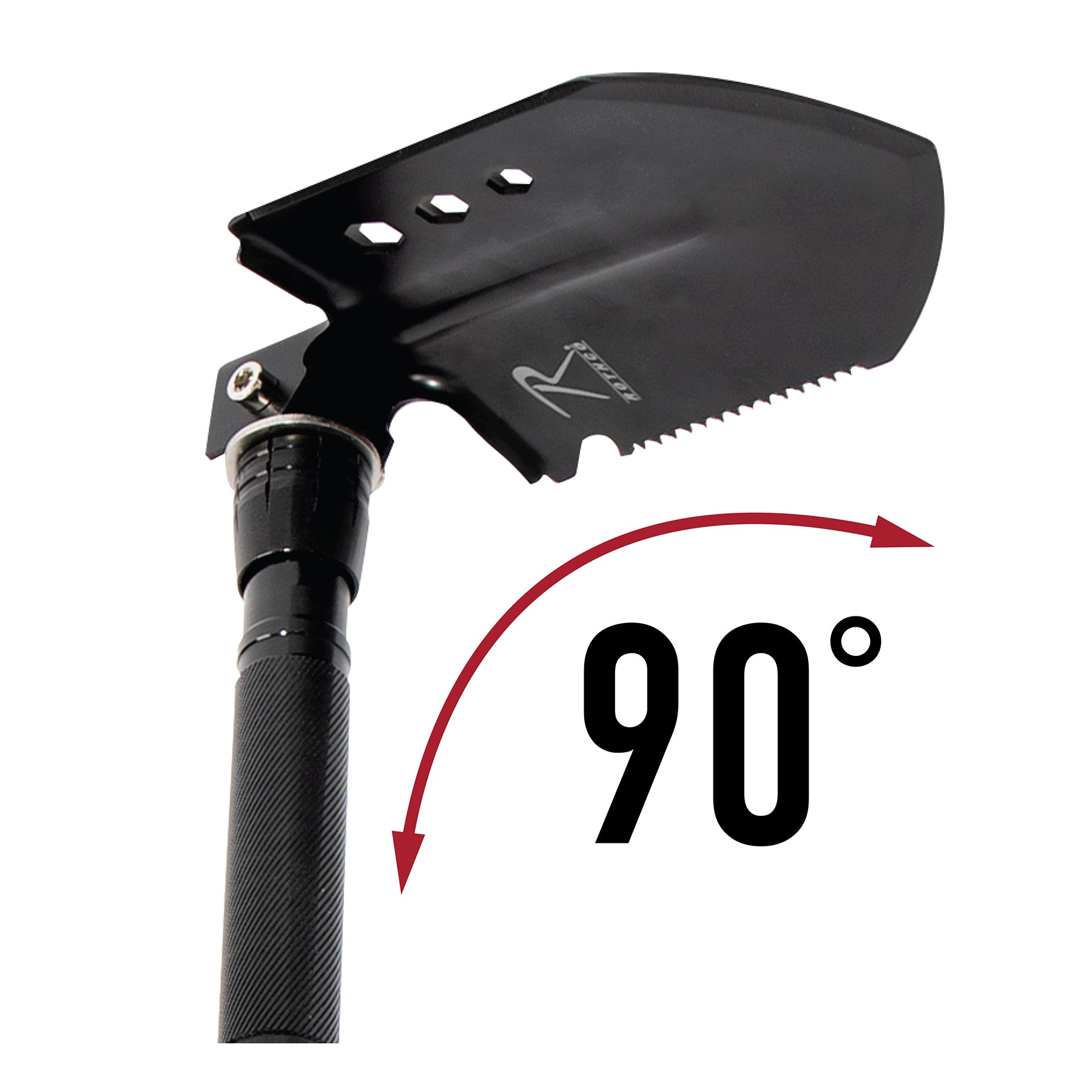 Rothco 8-in-1 Multi-Tool Survival Shovel / Portable Camping Entrenching Tool - Stainless Steel