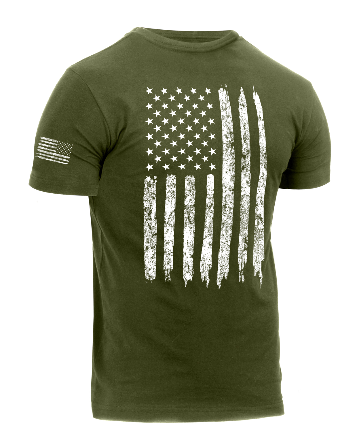 Rothco Distressed US Flag Athletic Fit T-Shirt