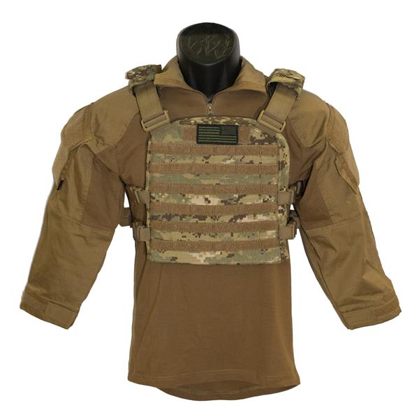 Trooper Youth Coyote Overwatch Plate Carrier AOR III Woodland Camo