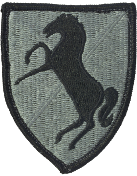 11th ACR (Armored Cavalry Regiment) ACU Patch Foliage Green - Closeout Great for Shadow Box