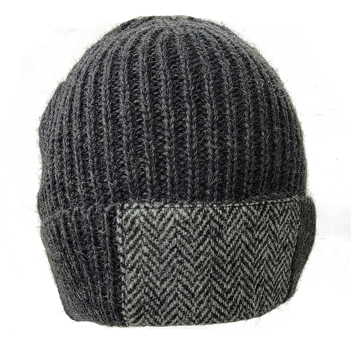 Woolly Pully Beanie Hats with Patch - TW Kempton Kilmory Wool Cap