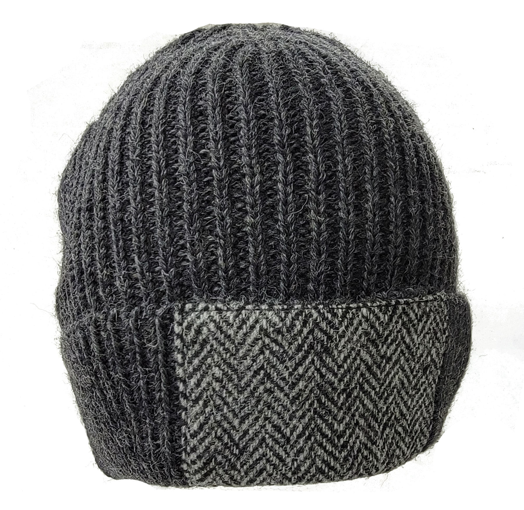 Woolly Pully Beanie Hats with Patch - TW Kempton Kilmory Wool Cap