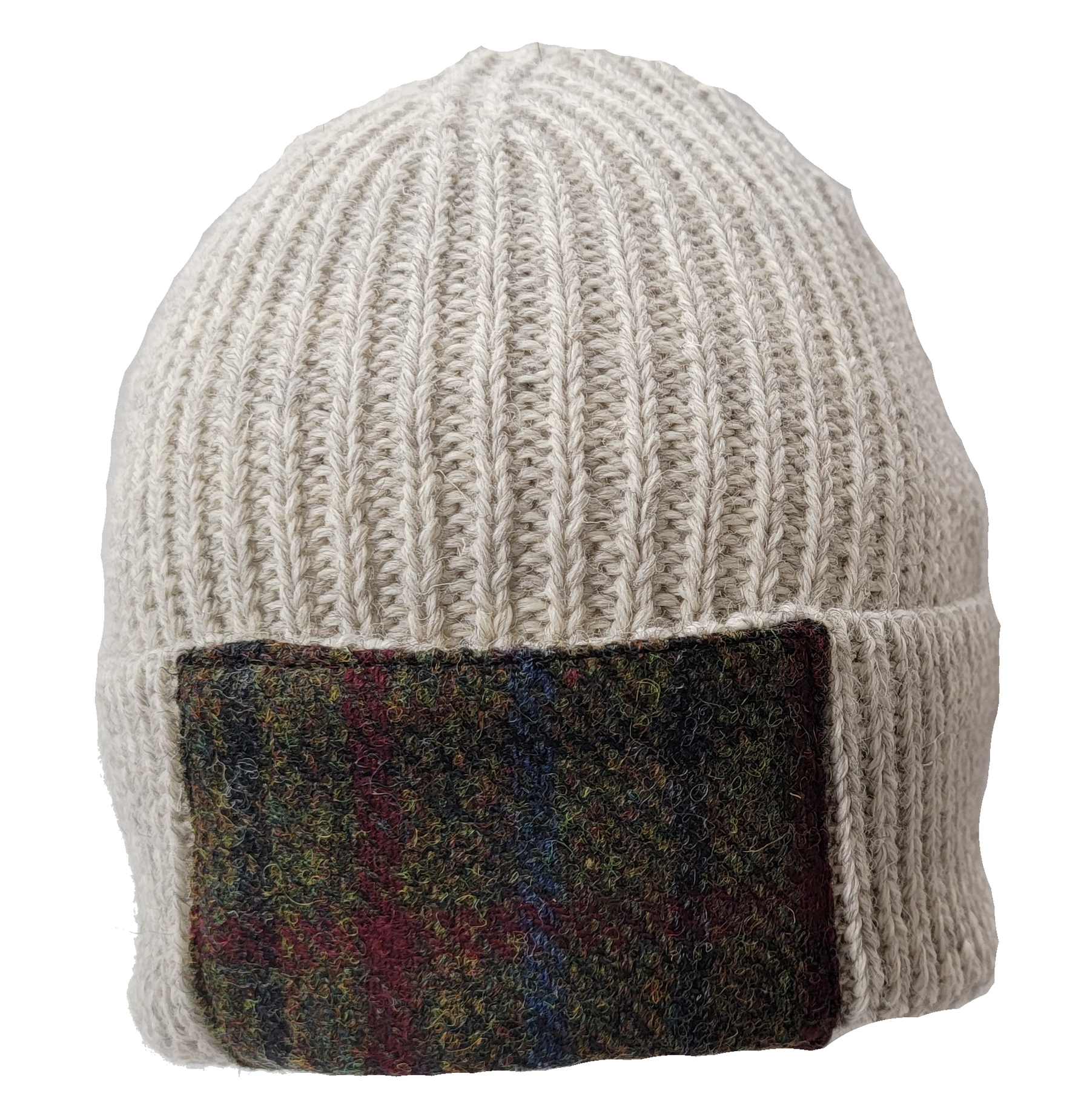 Woolly Pully Beanie Hats with Patch - TW Kempton Kilmory Wool Cap