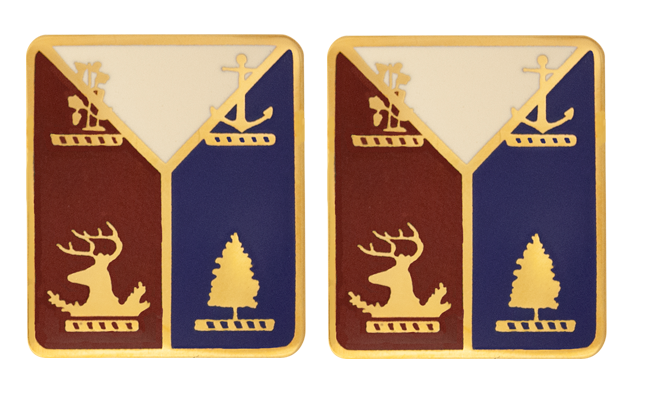 143rd Support Group Unit Crest DUI - 1 Pair