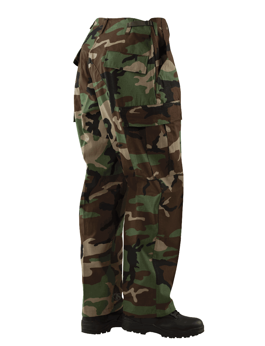 Tru-Spec BDU Pants - 100% Cotton Rip-Stop - Woodland Camo
