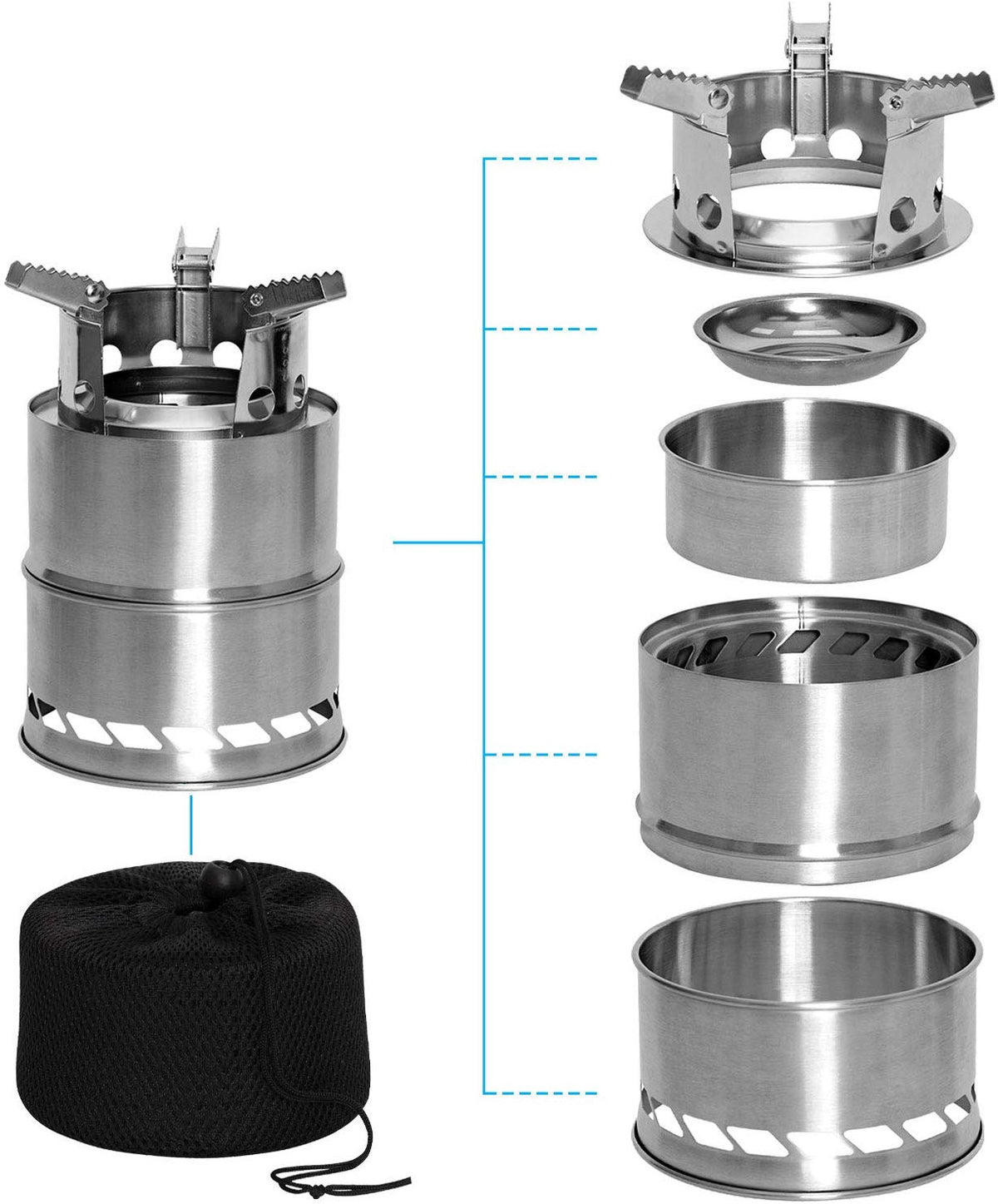 Rothco Stainless Steel Portable Camping / Backpacking Stove