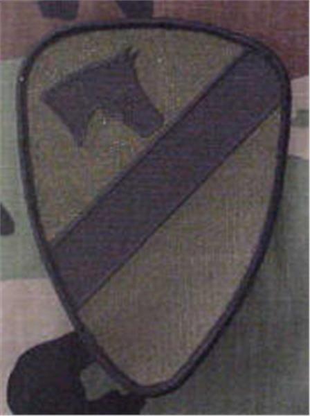 1st Cavalry Reverse Field Subdued OD Patch - Army BDU Subdued CLOSEOUT Buy Now and Save !