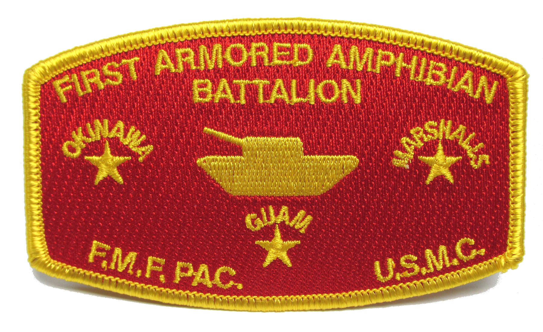 1st Armored Amphibian Battalion WWII USMC Patch - F.M.F. PAC.