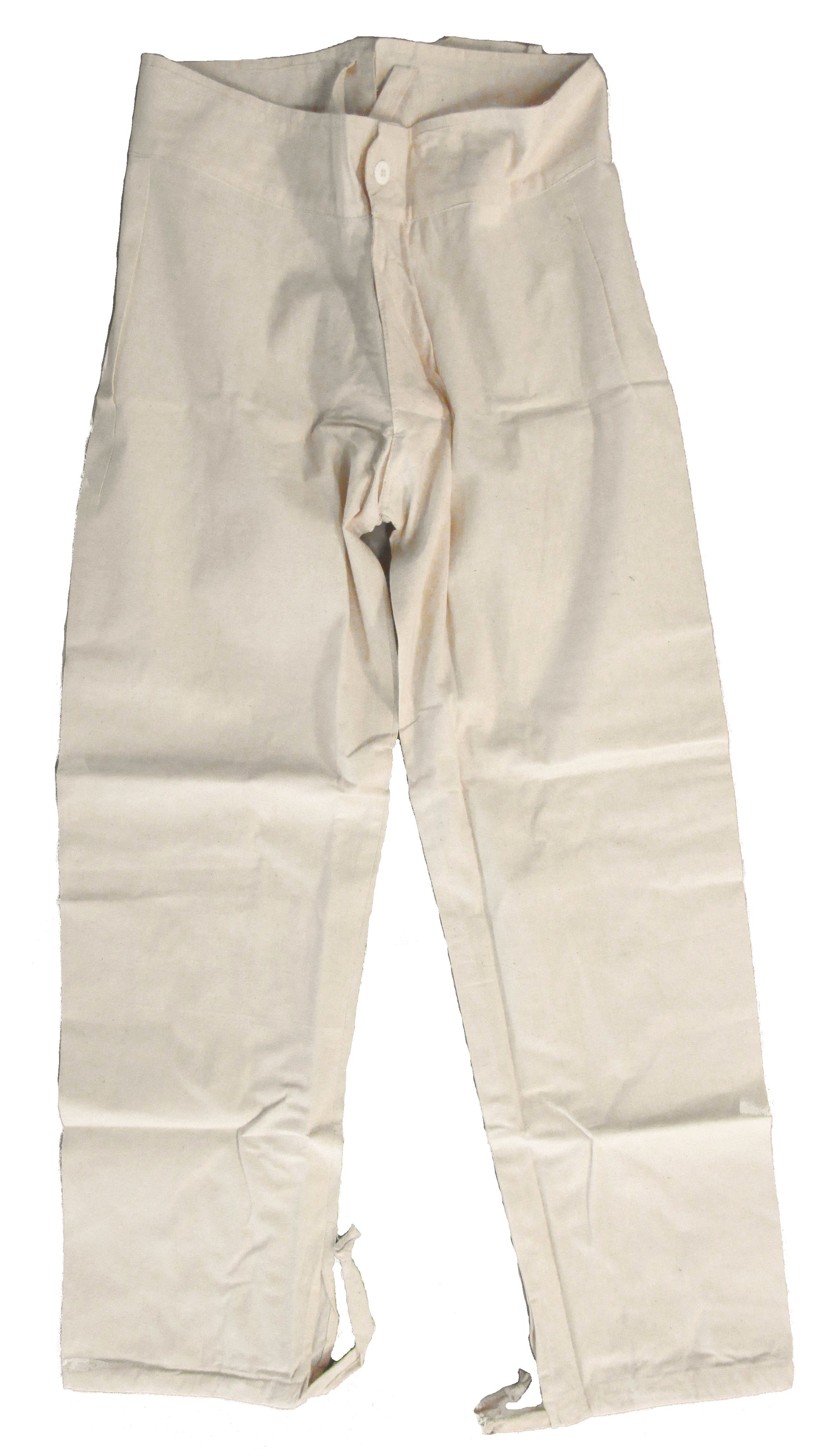 Civil War Era Unbleached Cotton Muslin Underdrawers