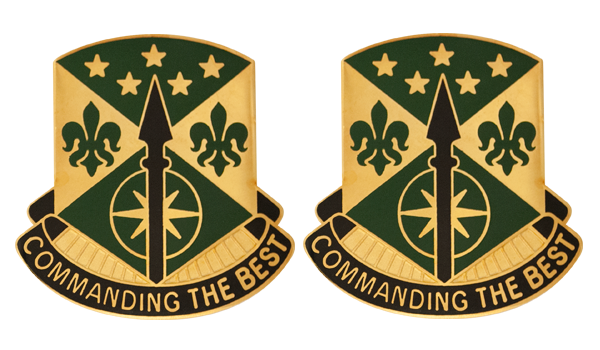 200th Military Police Command Unit Crest DUI - 1 Pair - COMMANDING THE BEST