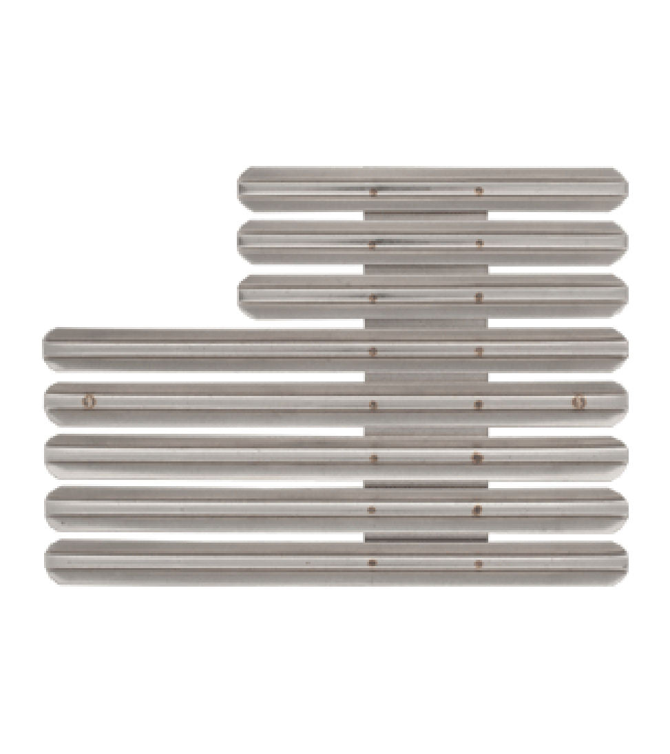 Ribbon Bar Holder No Gap - Staggered Right - 21 Ribbons