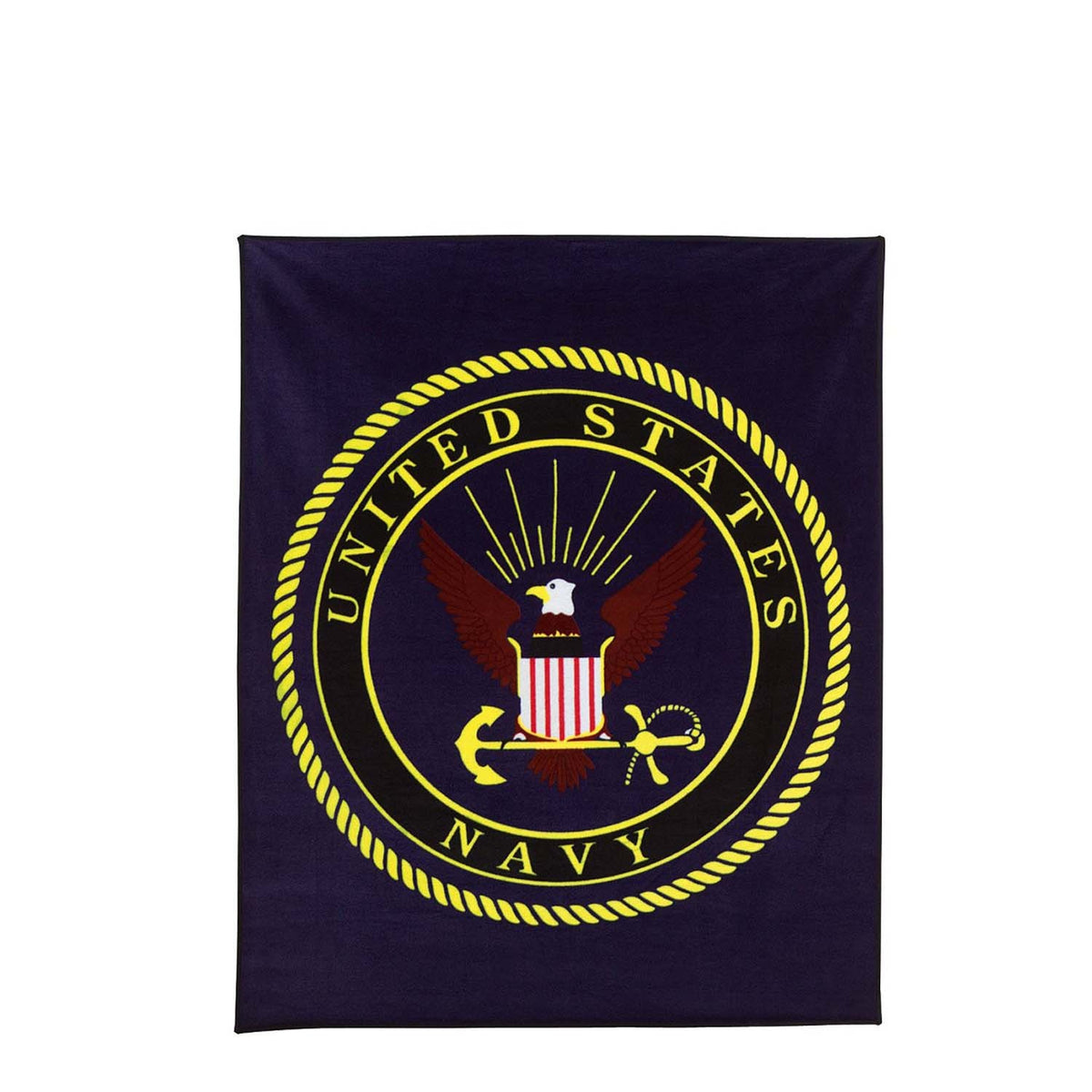 Rothco Military Insignia Fleece Blankets - Navy