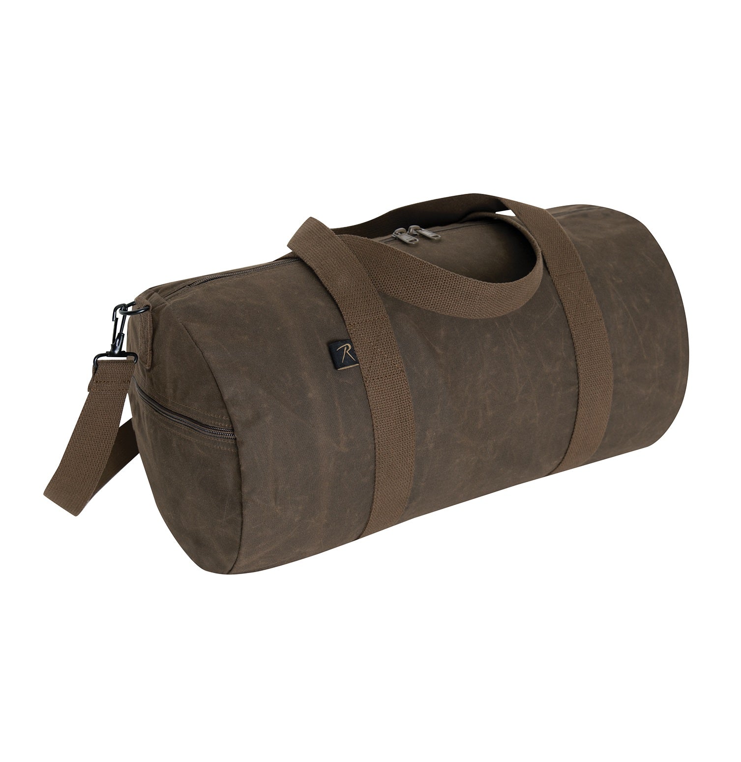 Rothco Waxed Canvas Shoulder Duffle Bag - 19 Inch Brown