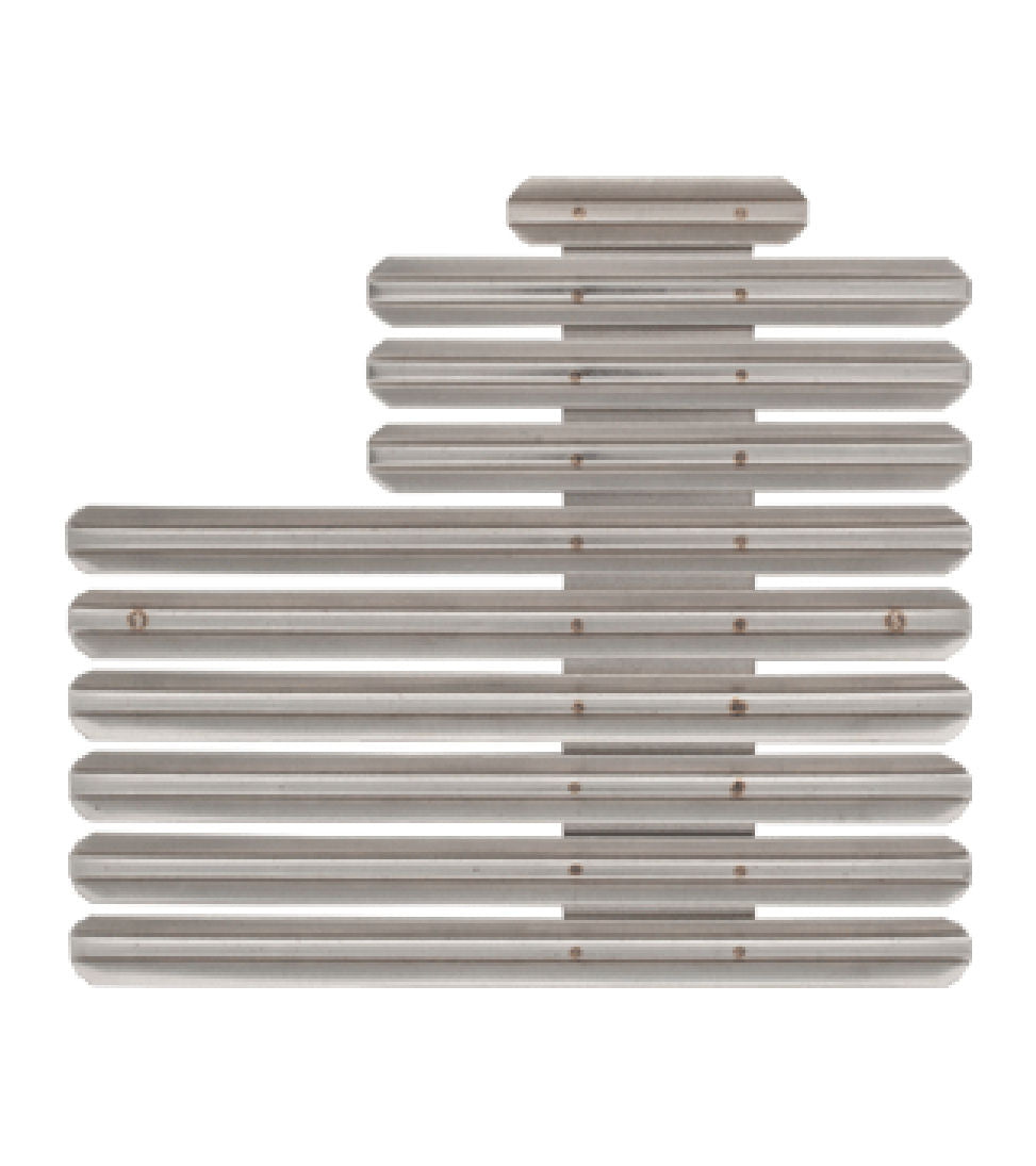 Ribbon Bar Holder No Gap - Staggered Right - 25 Ribbons