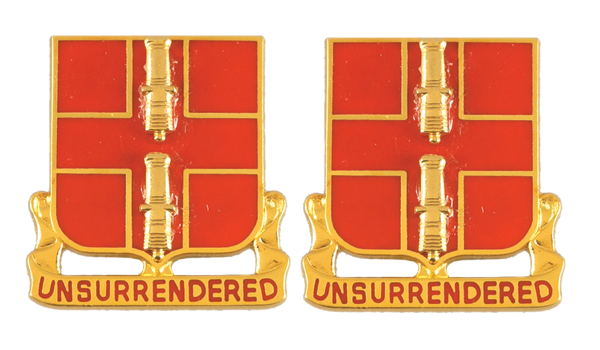 263rd Air Defense Artillery Unit Crest DUI - 1 Pair - UNSURRENDERED