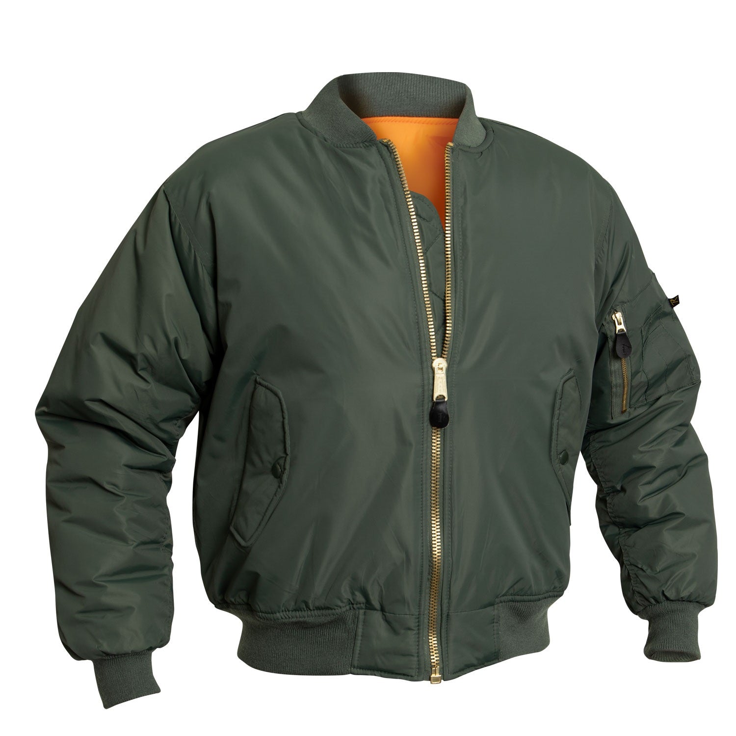 Rothco Enhanced Nylon MA-1 Flight Jacket Sage Green