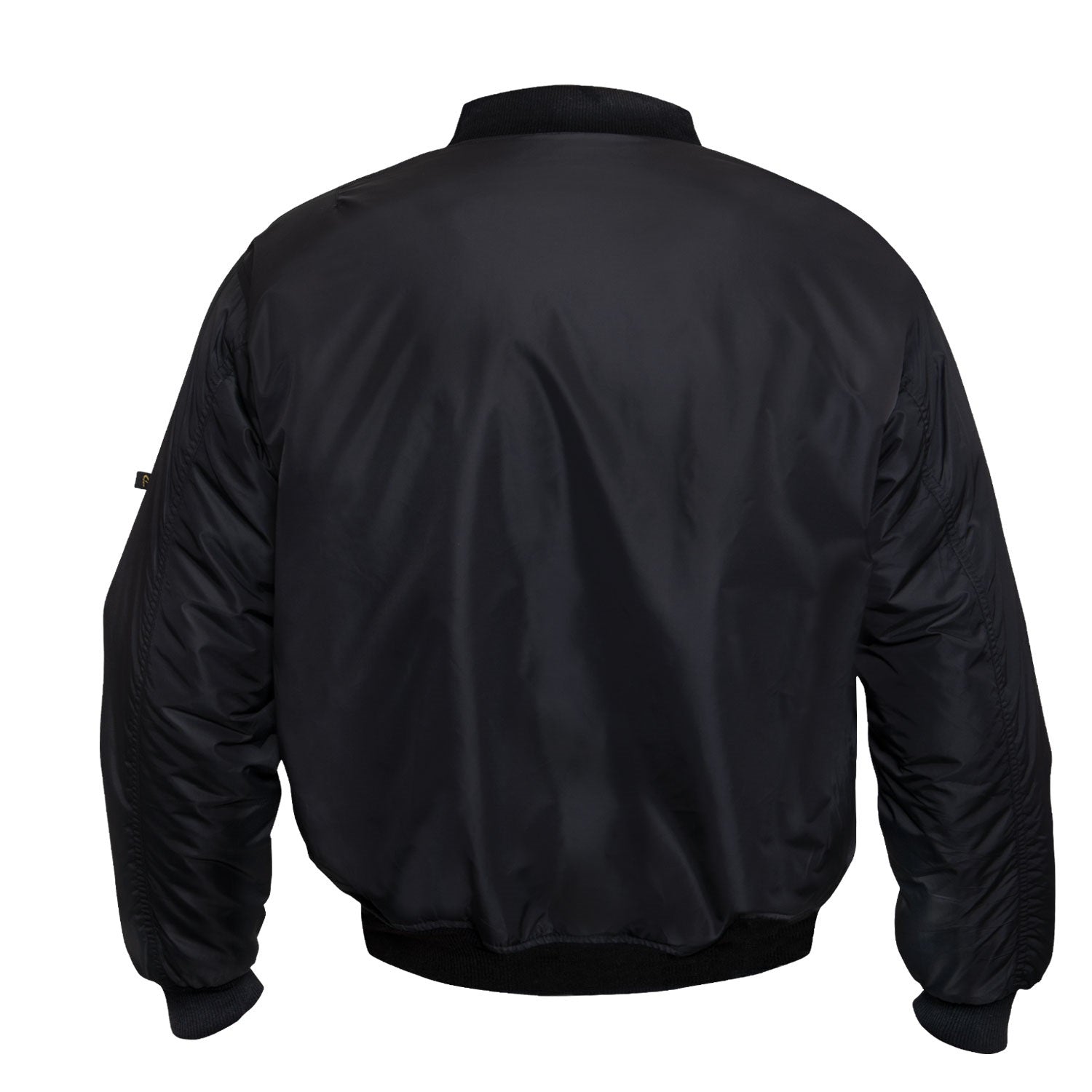 Rothco Enhanced Nylon MA-1 Flight Jacket Black