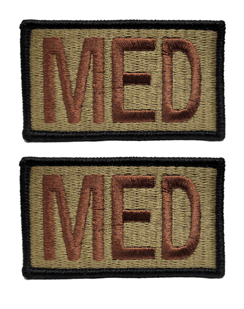 2 Pack of Air Force MED OCP Patch Spice Brown - Medical
