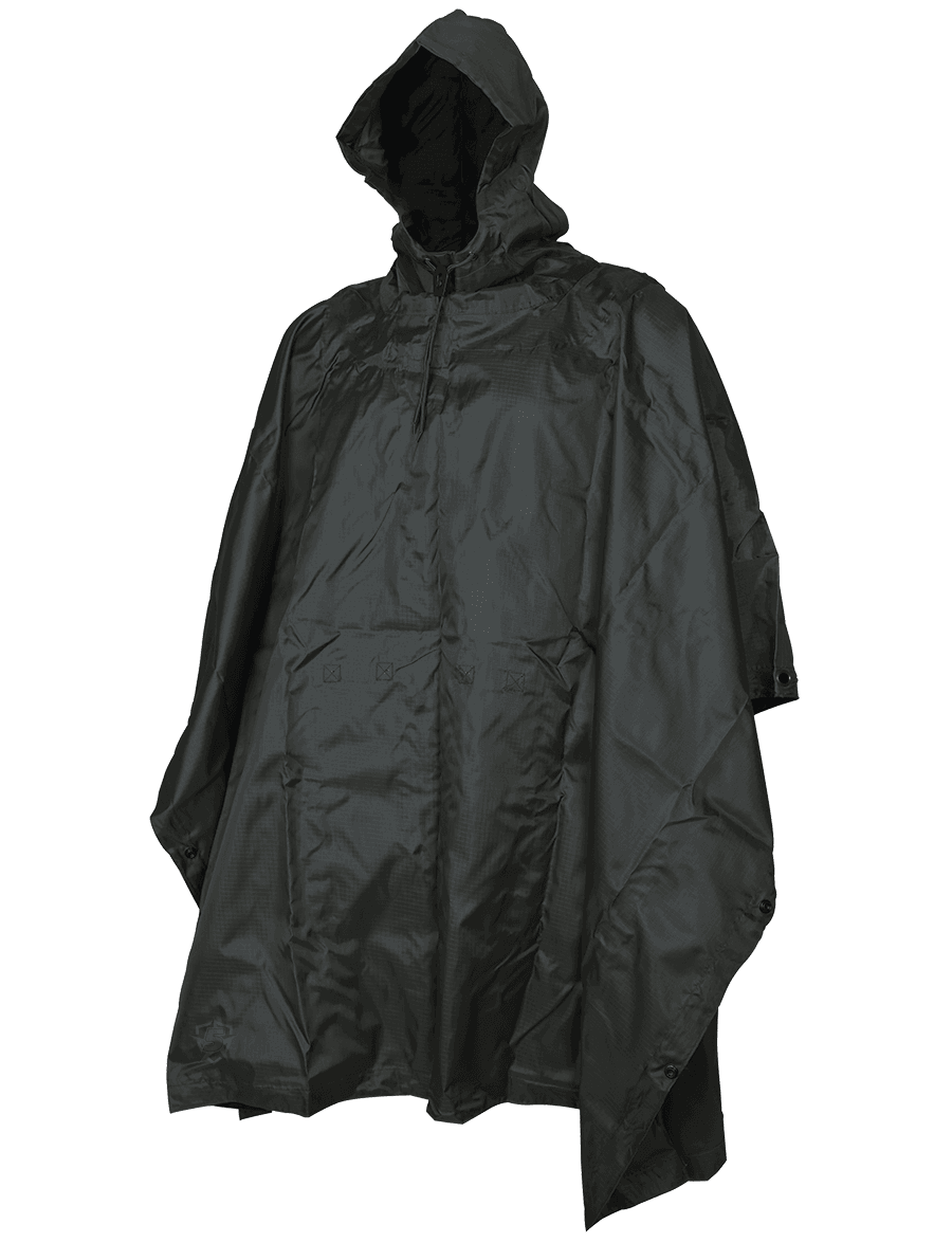 Tru-Spec GI Spec Military Poncho Black