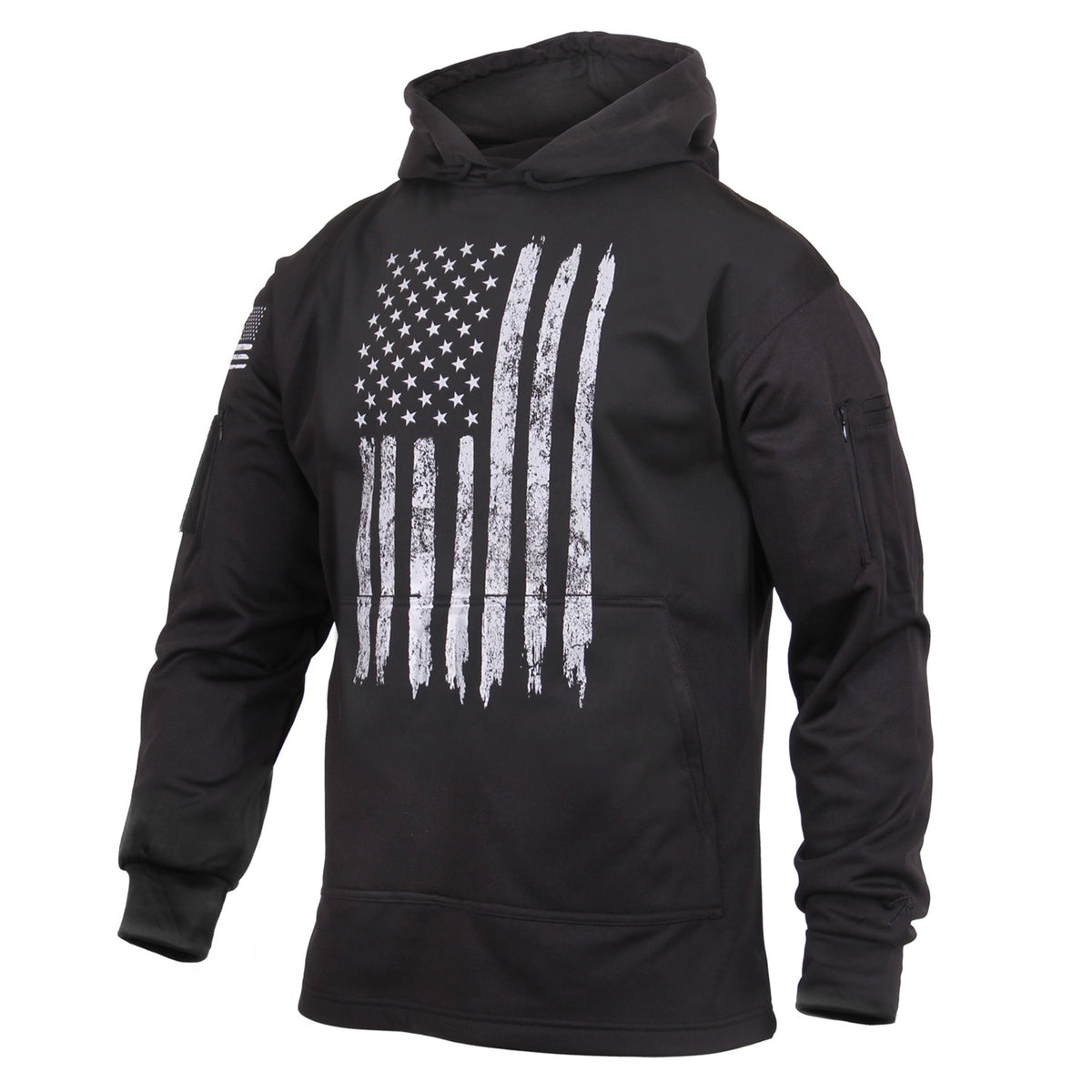Rothco Distressed US Flag Concealed Carry Hooded Sweatshirt