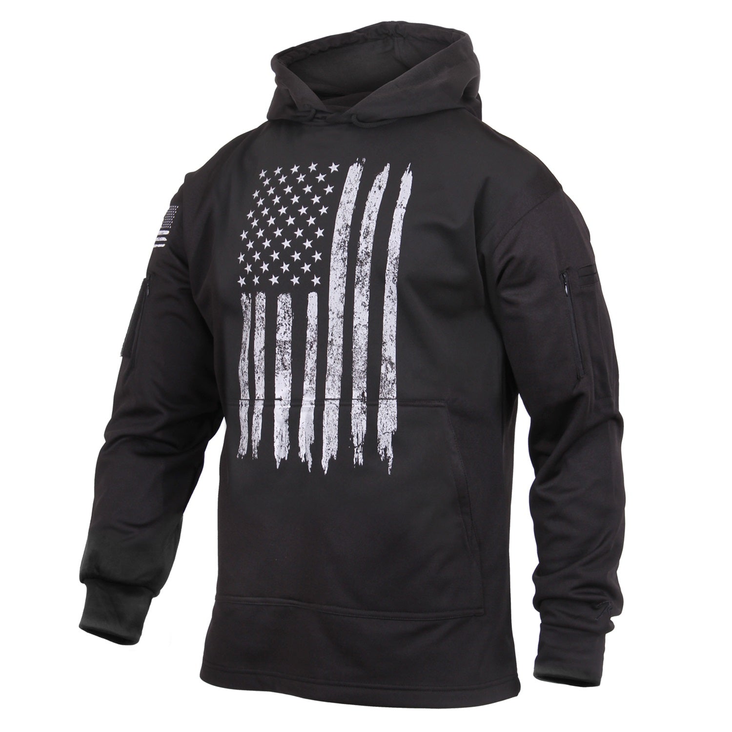 Rothco Distressed US Flag Concealed Carry Hooded Sweatshirt