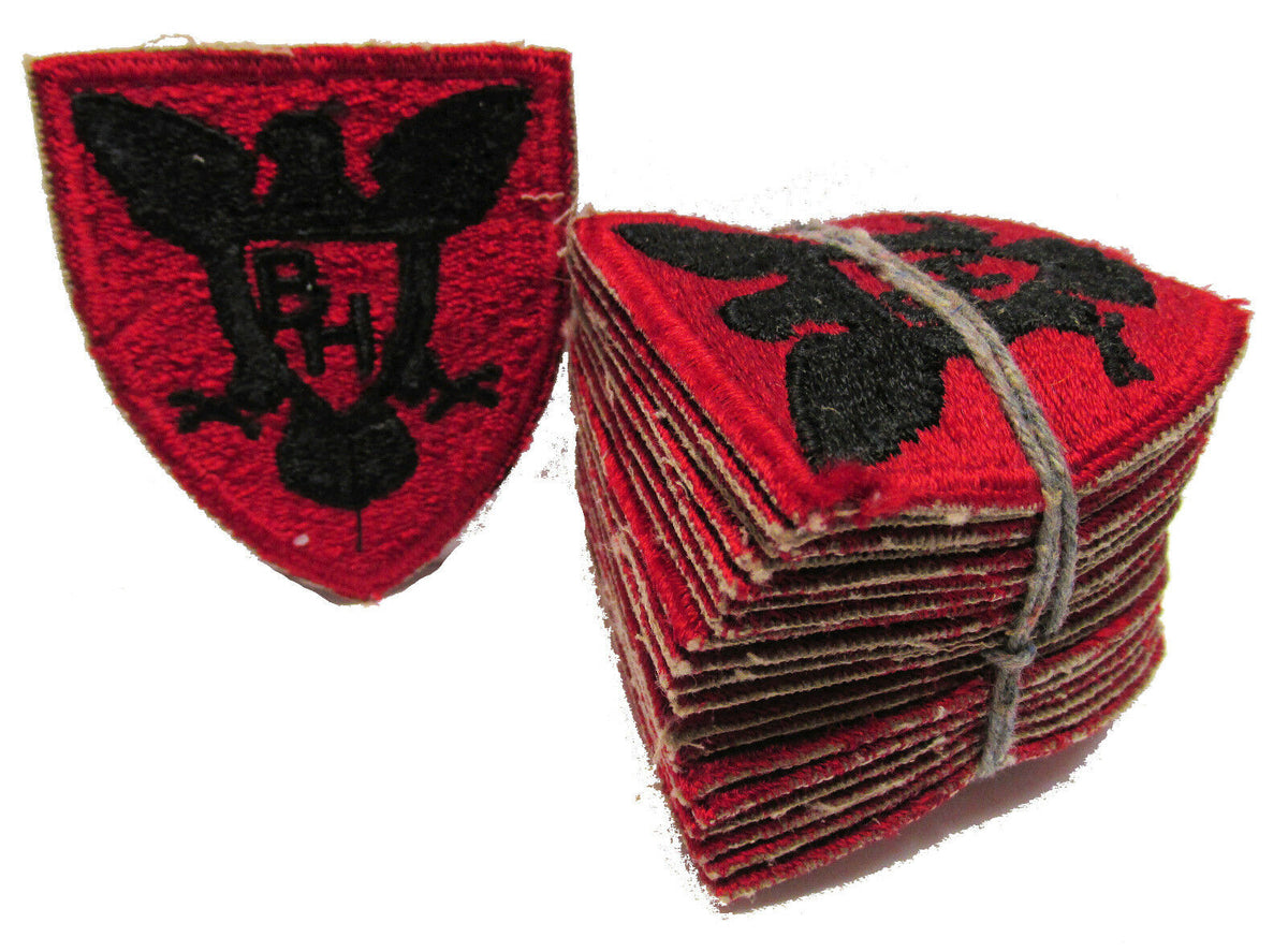 Lot of 10 - 1940s Vintage Military Surplus - 86th Infantry Division Patch Color