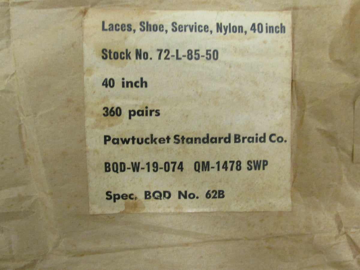 Genuine Military Surplus WWII Shoe Laces BROWN - NEW Unissued WWII Surplus