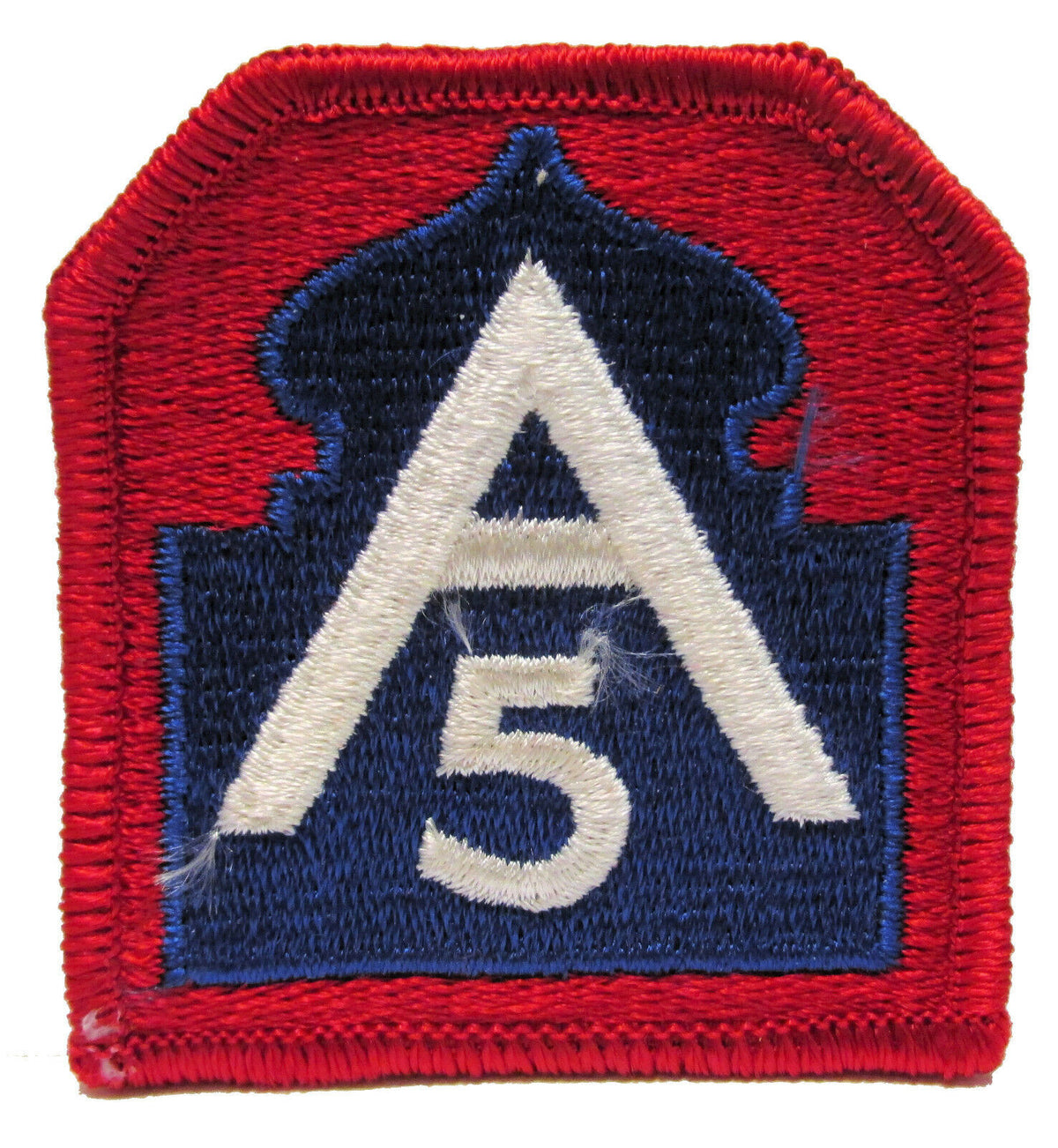 Lot of 10 - 1960s Vintage Military Surplus - 5th Army Division Patch Full Color