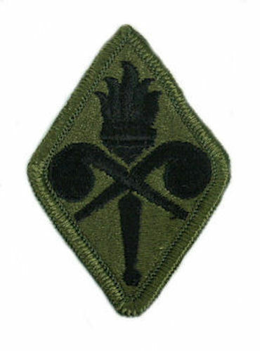 LOT of 10 Authentic U.S. Army CBRN School Patch - O.D. Green/Subdued - SEWON