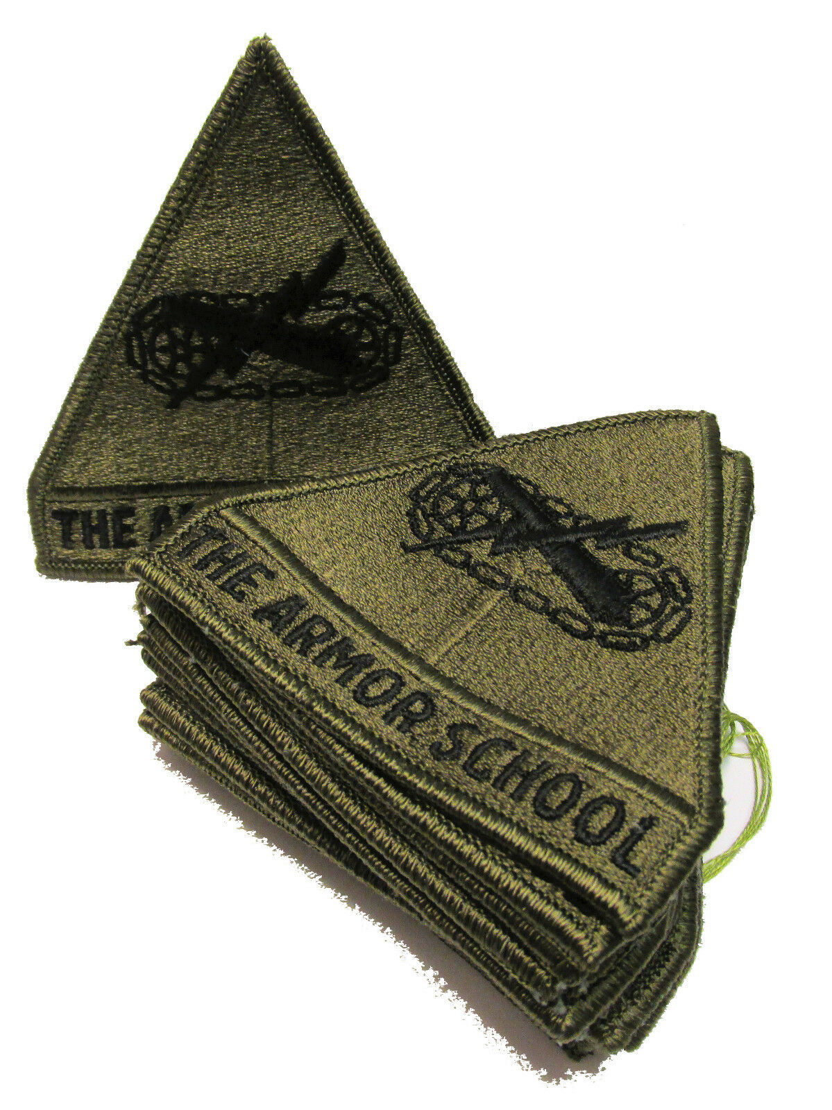 Lot of 10 - 1970s Military Surplus Vietnam Era - Army Armor School Patch Subdued