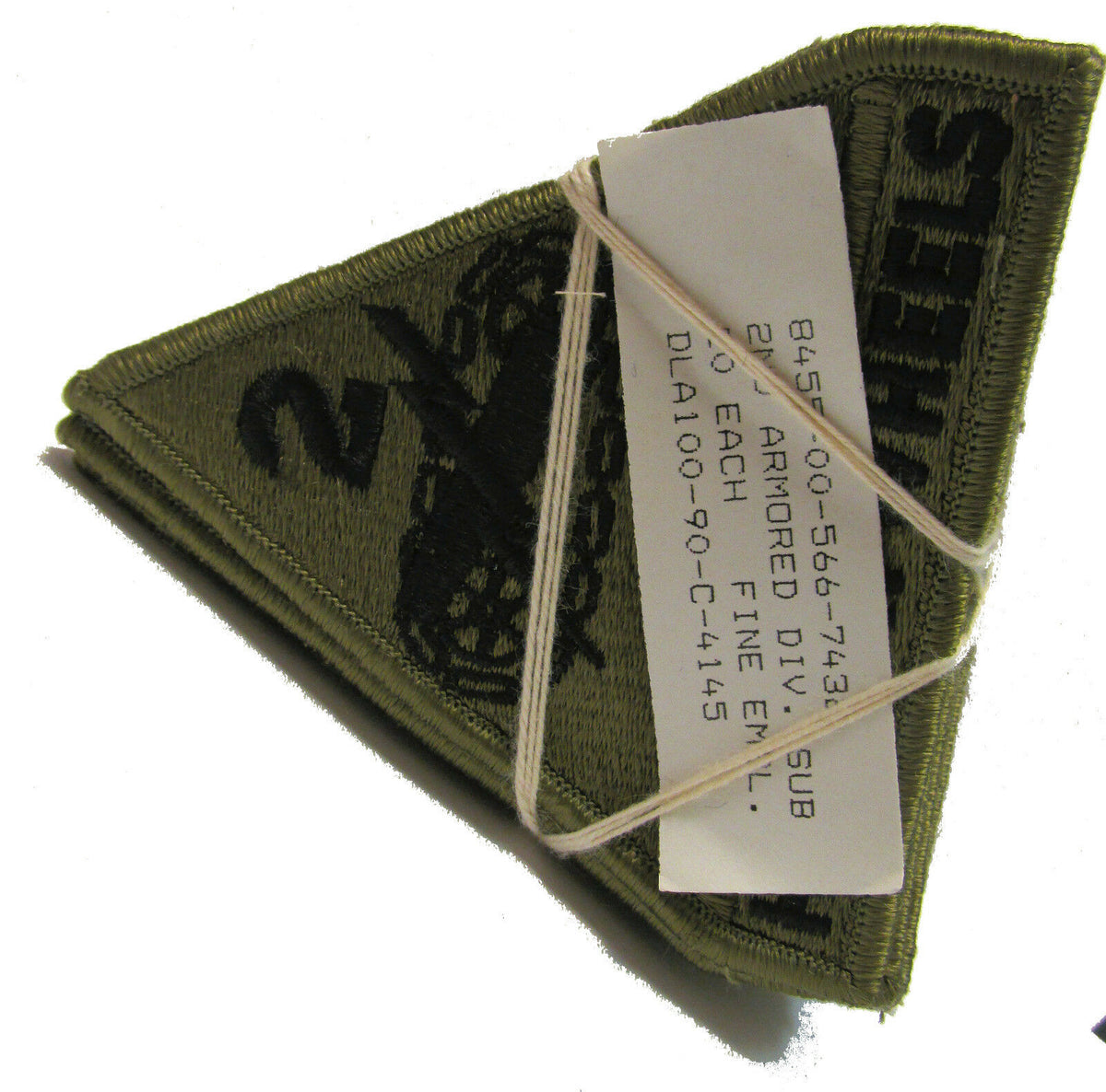 Lot of 10 - 1990s Military Surplus - 2nd Armored Division Patch Subdued