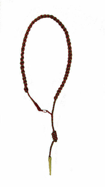 U.S. Army Fourragere - NEW - French WWII Shoulder Cord with Gold Tip