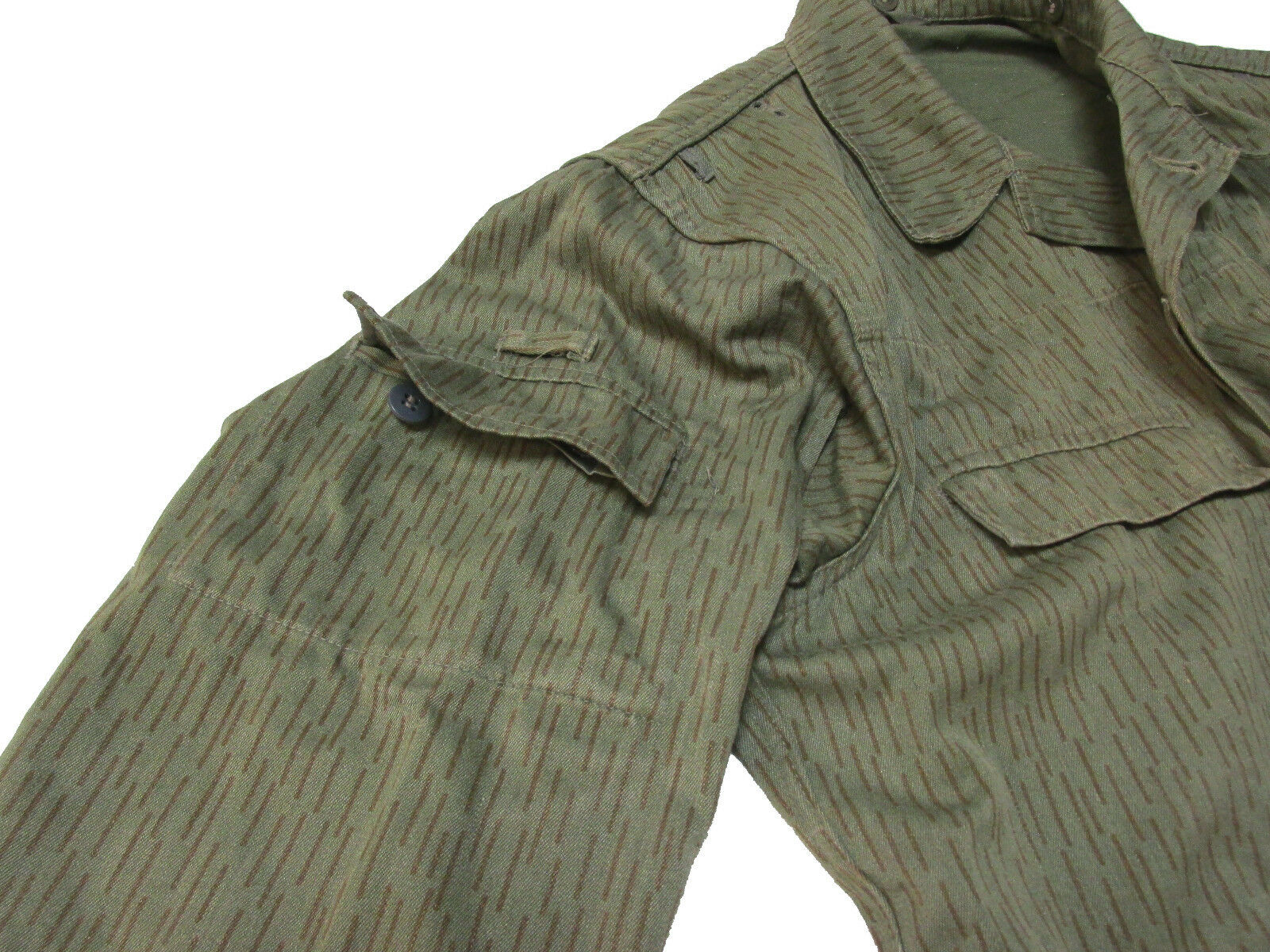 East German Military Jacket - Strichtarn Rain Camo Pattern