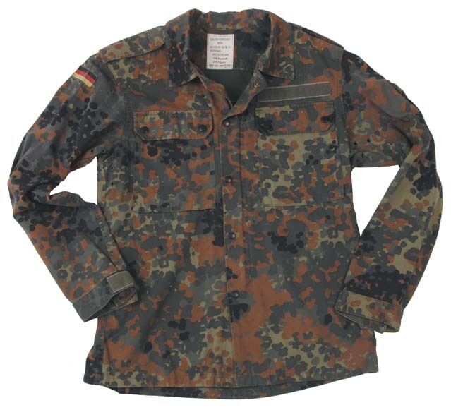 German Flecktarn Camo Jacket - Used Genuine German Army Surplus - Vari