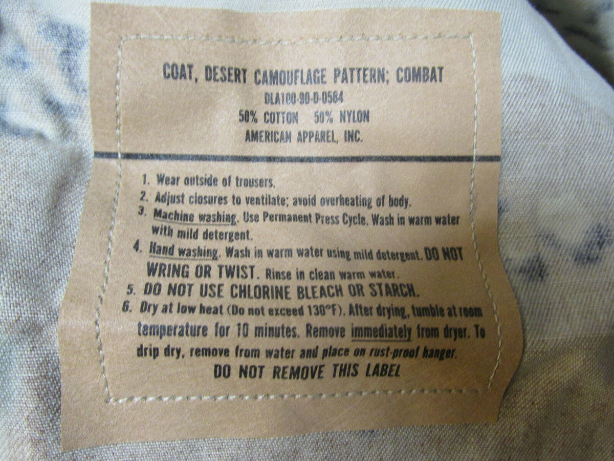 NEW U.S. Military Surplus BDU Jacket - 6 Color Desert DCU - Various Sizes