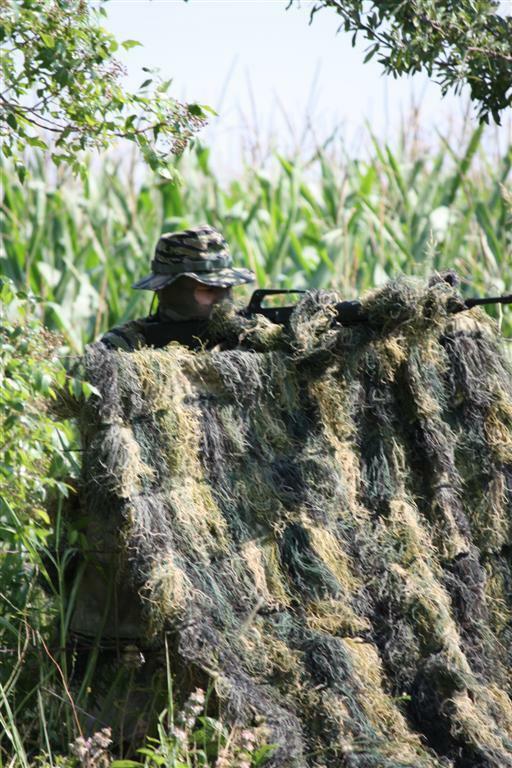 Ghillie Blind Camouflage Netting - Woodland Camo Ghillie Blanket