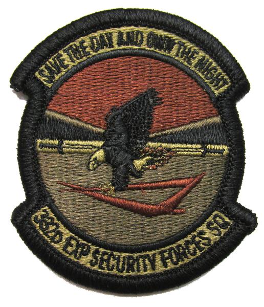 332nd Expeditionary Security Forces Squadron OCP Patch - Spice Brown