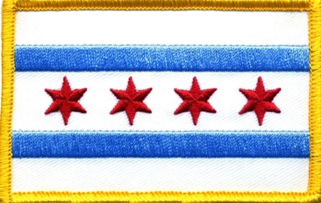 Chicago Flag Patch - Various Colors