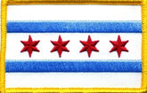 Chicago Flag Patch - Various Colors