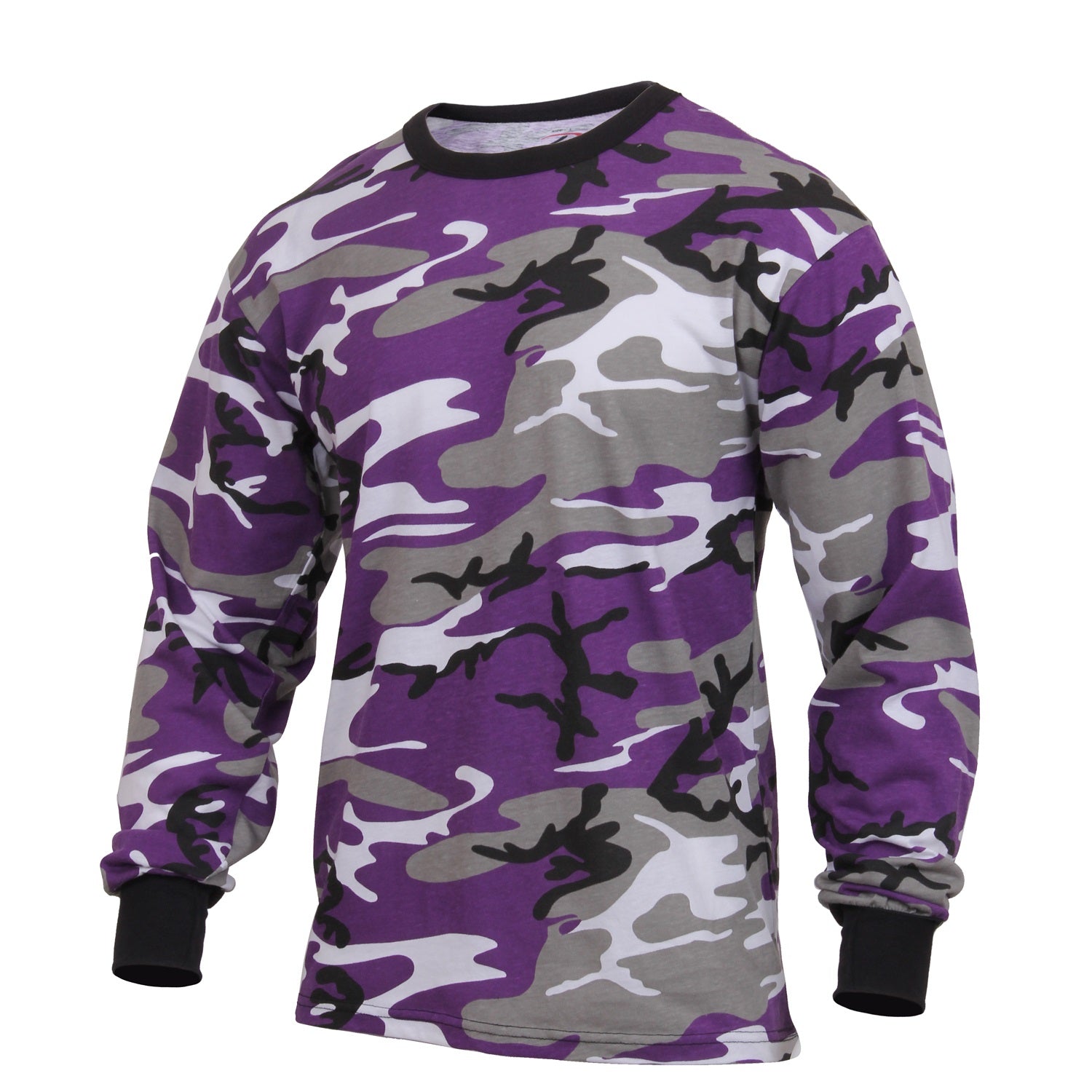 Rothco Long Sleeve Colored Camo T-Shirt Ultra Violet Camo