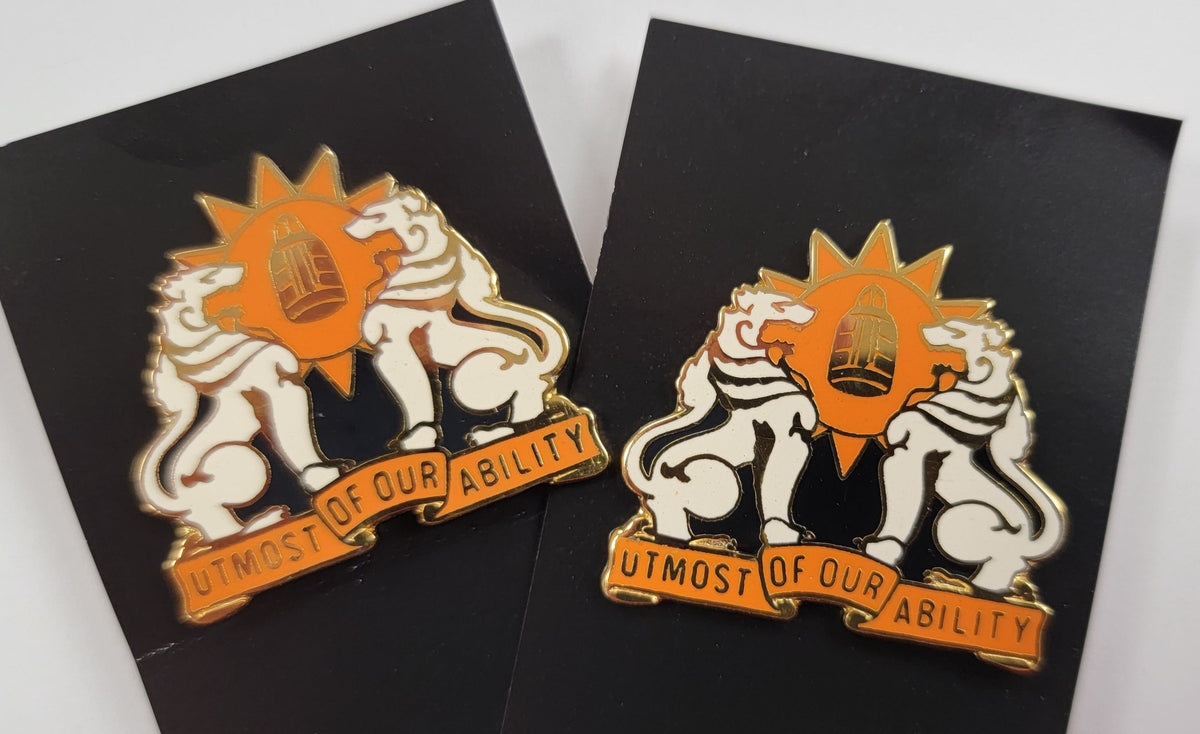 35th Signal Brigade Distinctive Unit Insignia - Pair - Utmost Of Our Ability