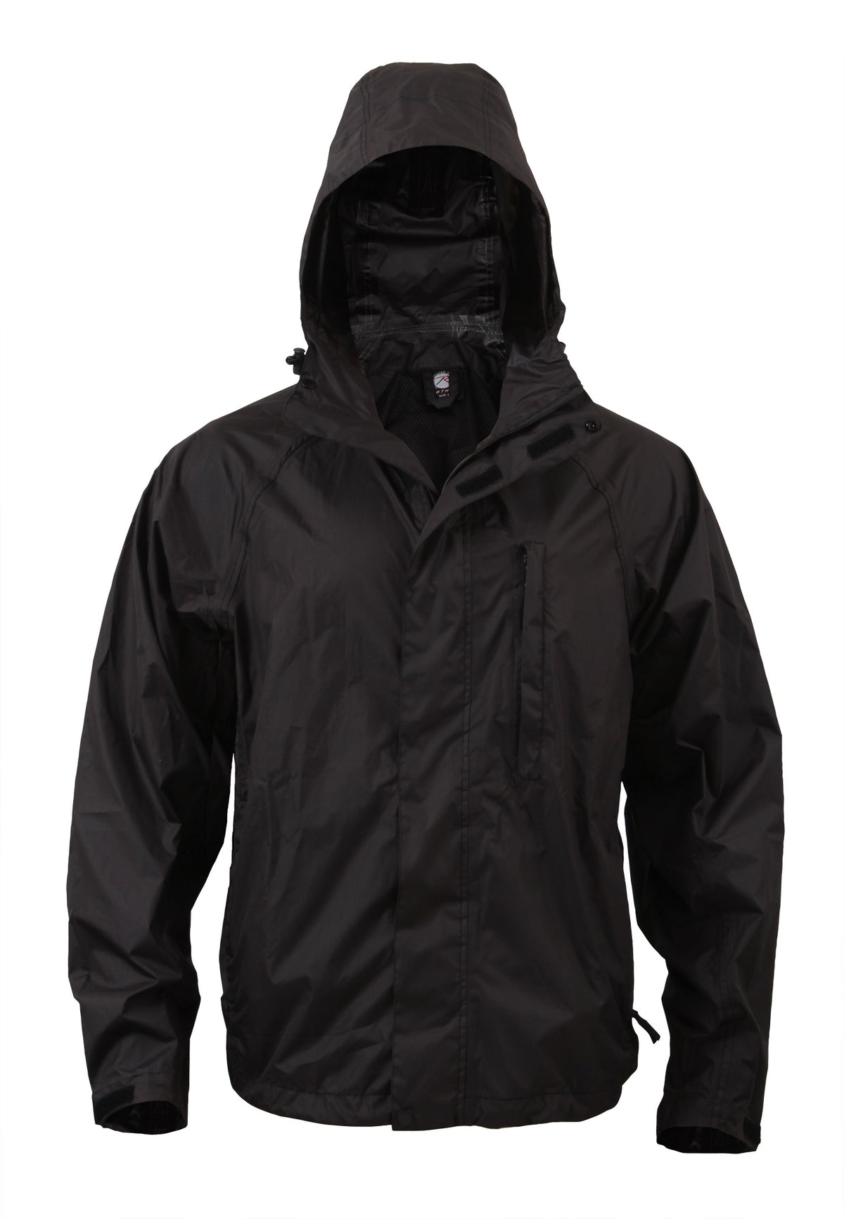 Rothco Packable Rain Jacket Black