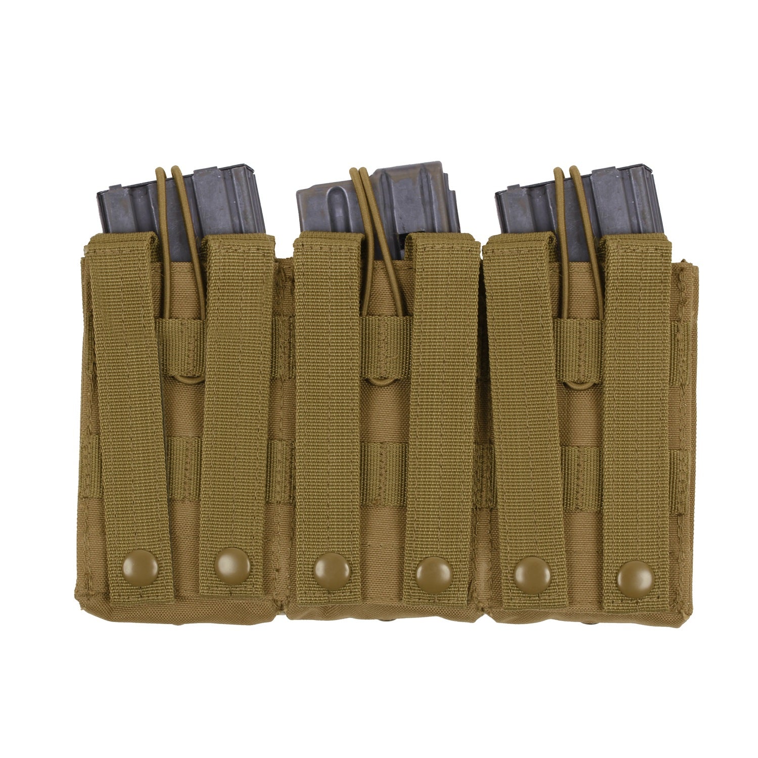 Rothco MOLLE Open Top Triple Mag Pouch Coyote Brown