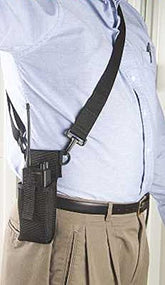 Raine Adjustable Radio Holder with Shoulder Strap - BLACK