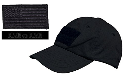 Tactical Cap Package with U.S. Flag Patch and Personalized Name Tape - Various Colors