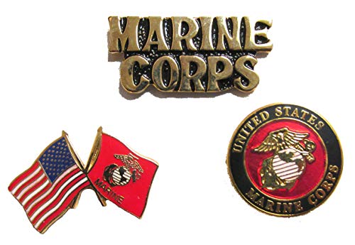 USMC Marine Corps Pins - Novelty Hat Pin 3 PACK
