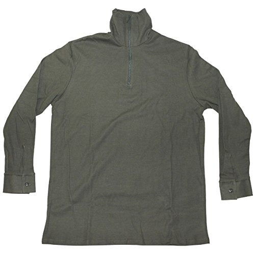 French F1 Tricot Shirt with Zipper Military Surplus - Olive Drab